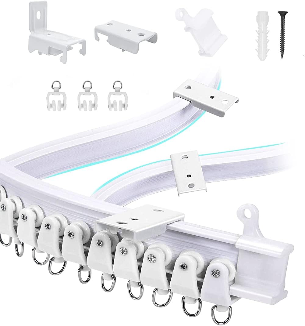 Flexible 5m Ceiling Track for Curtains - DIY Mounting, RV Ready