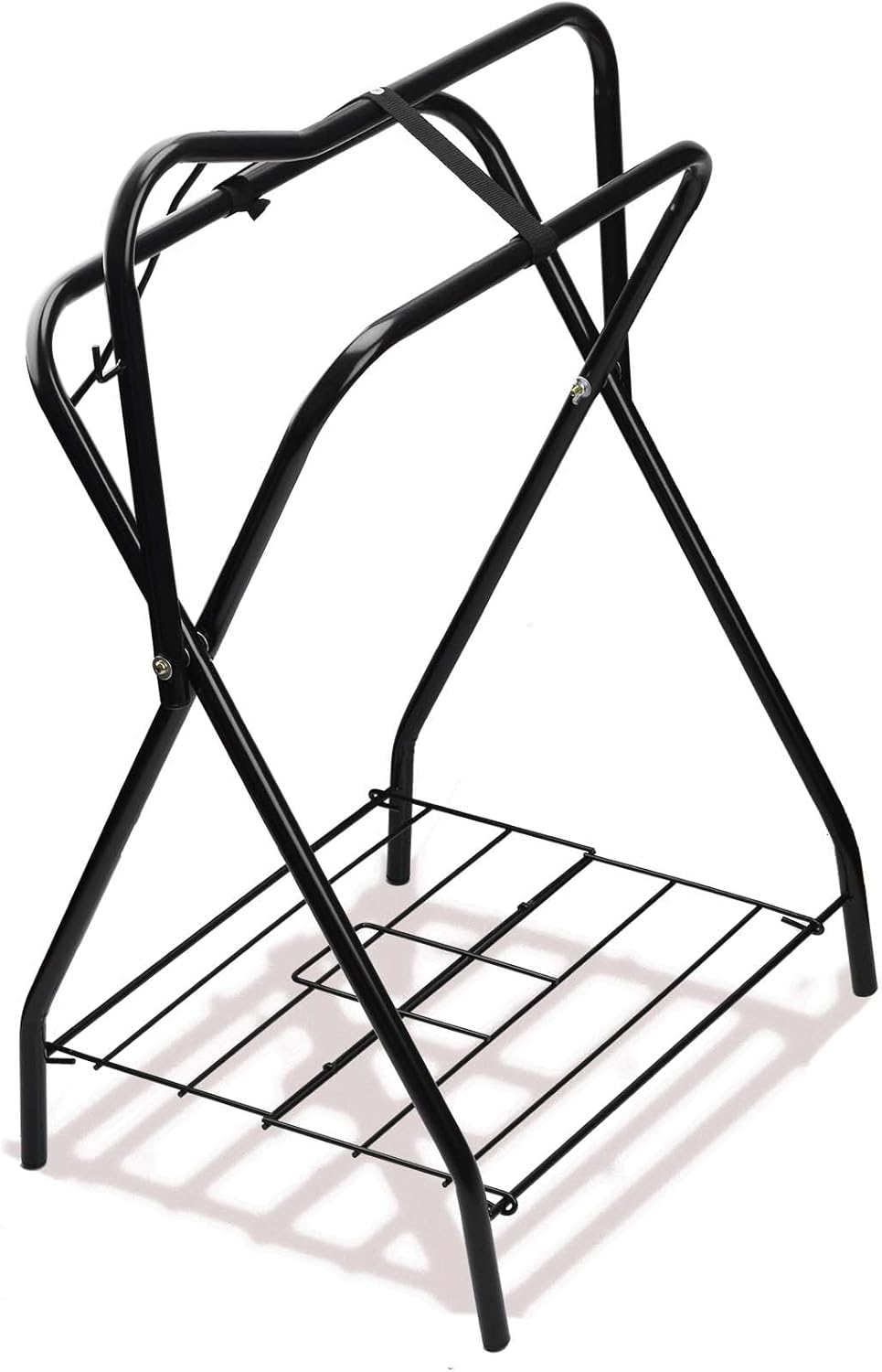 Portable Folding Horse Saddle Rack for English and Western Saddles