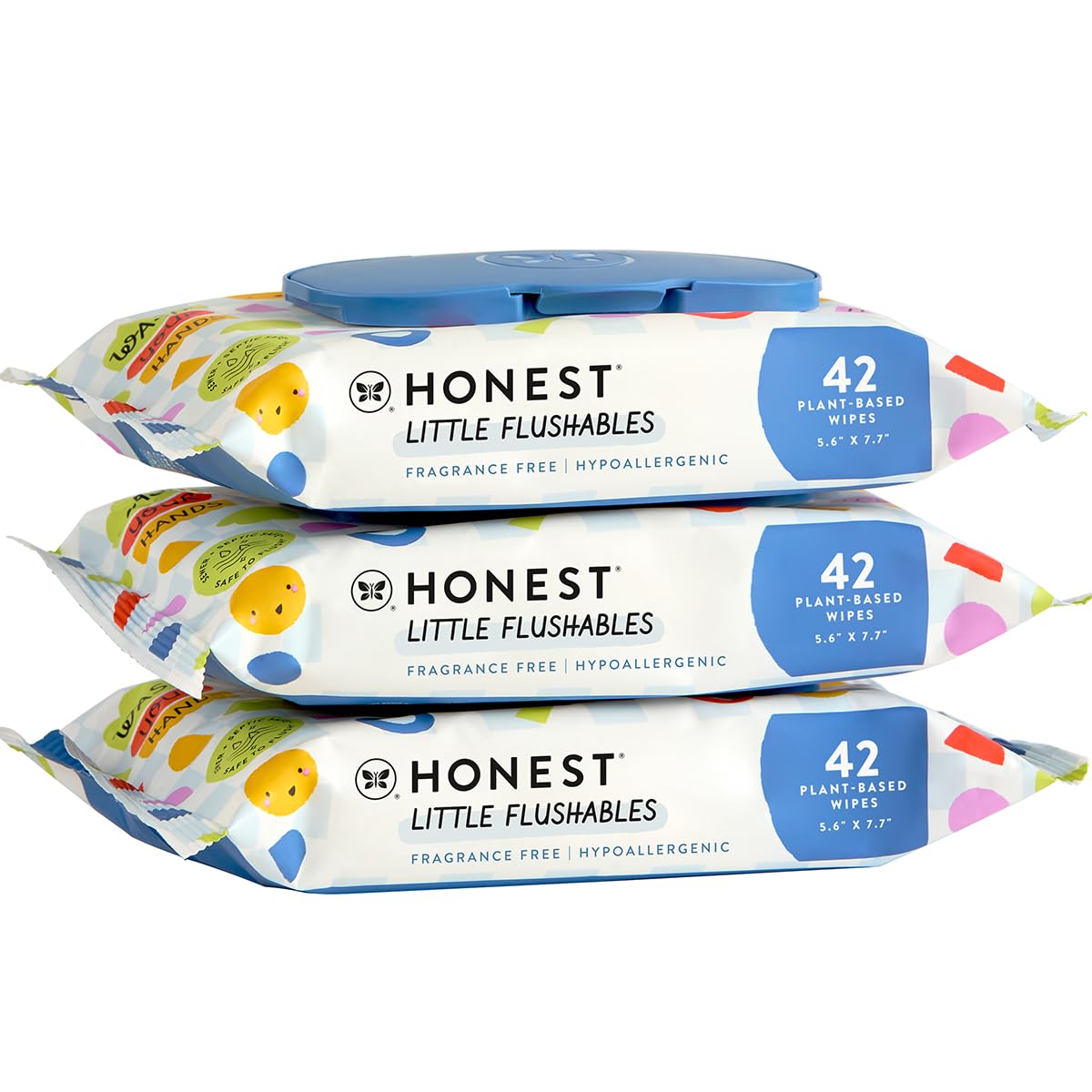 Honest Plant-Based Flushable Wipes | Potty Training Essential
