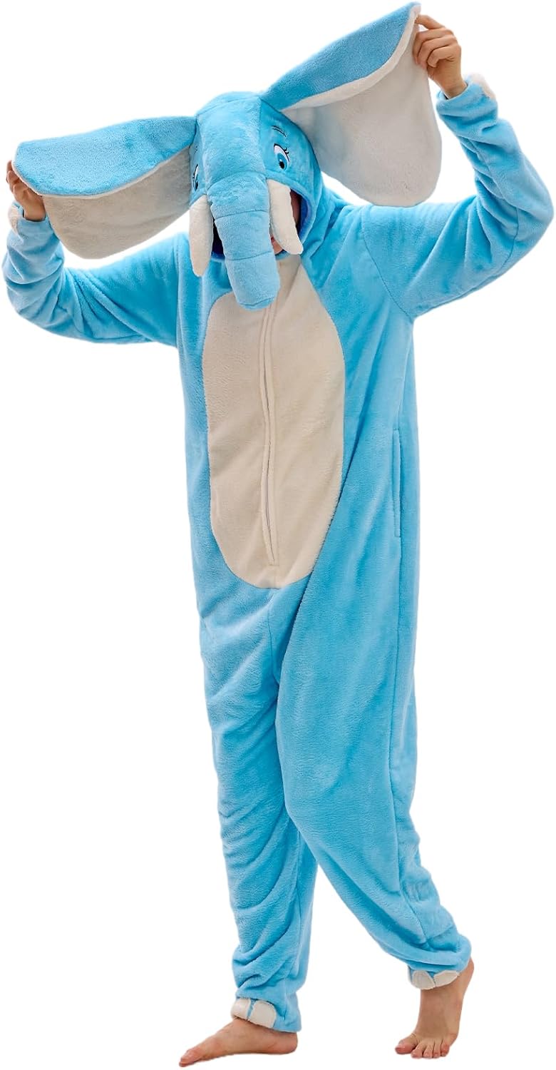 Unisex Adult Animal Onesie Pajamas for Cozy Halloween Fun