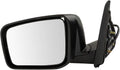 Driver Side Power Heated Mirror Smooth Black Paint to Match - Nissan
