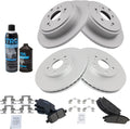 Front & Rear Semi-Metallic Brake Pad and Rotor Kit for 2003-06 Acura
