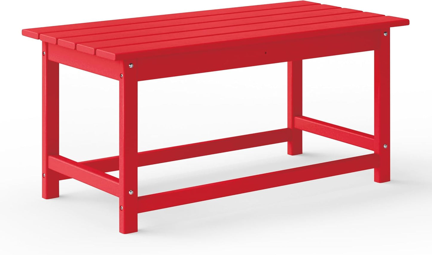 Adirondack Coffee Table for Outdoor Use - All Weather Design
