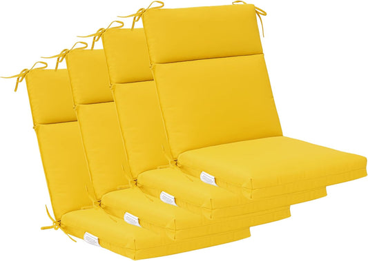 QILLOWAY Outdoor High Back Chair Cushion for Ultimate Comfort