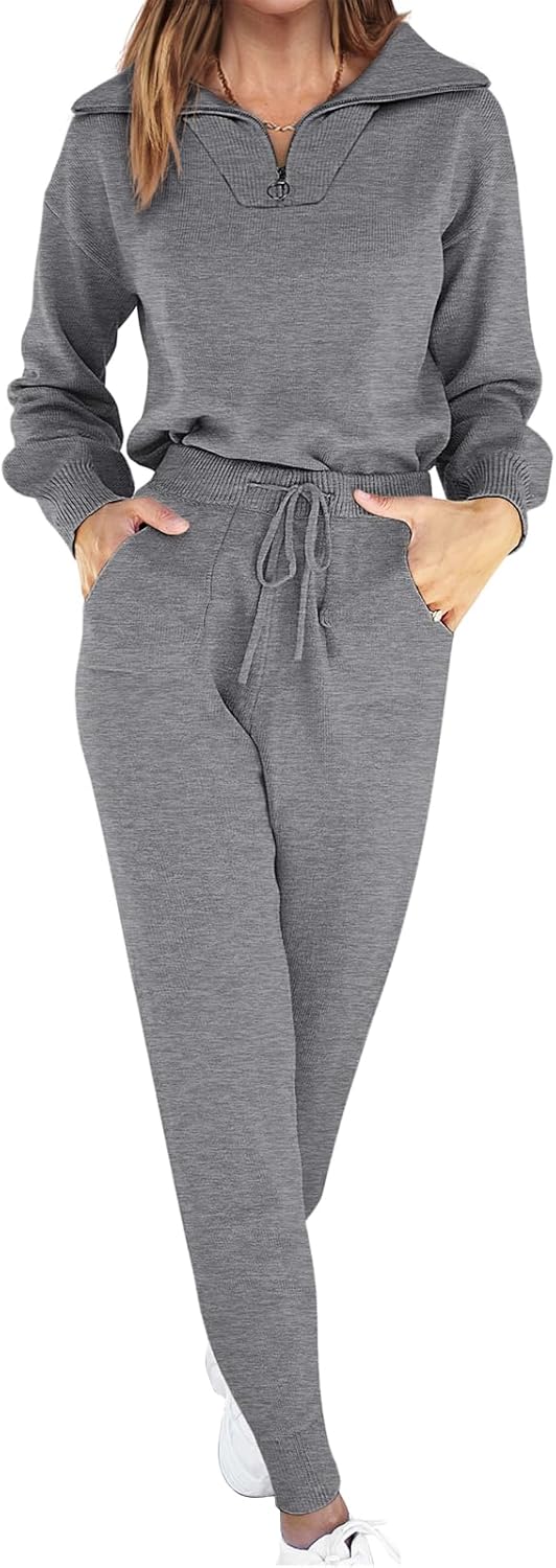 ANRABESS Women's Two Piece Outfits for Cozy Travel and Lounge