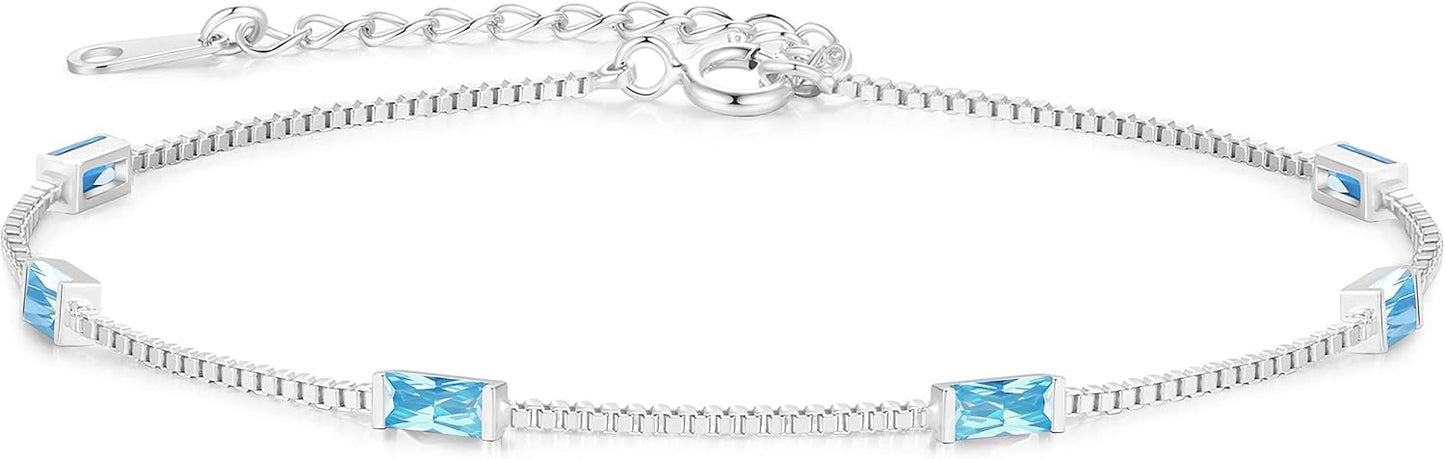 Elegant LOUISA SECRET Birthstone Bracelets for Women Gifts