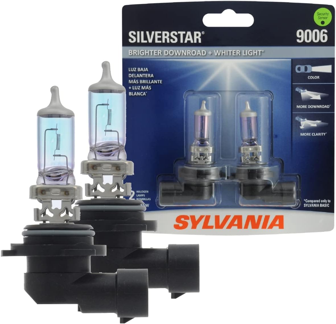 9006 SilverStar High Performance Halogen Headlight Bulbs for Clarity
