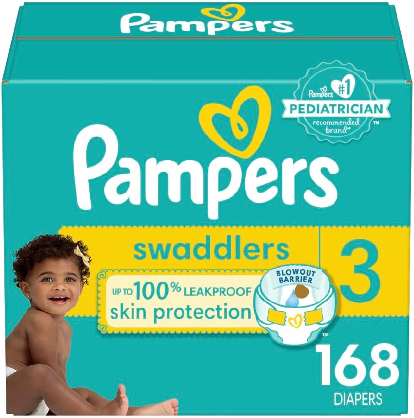 Pampers Swaddlers Size 3 - 168 Count - Ultra Absorbent