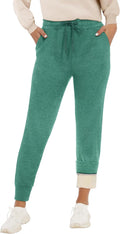 Fleece Lined Sweatpants Women - Winter Sherpa Joggers for Cold