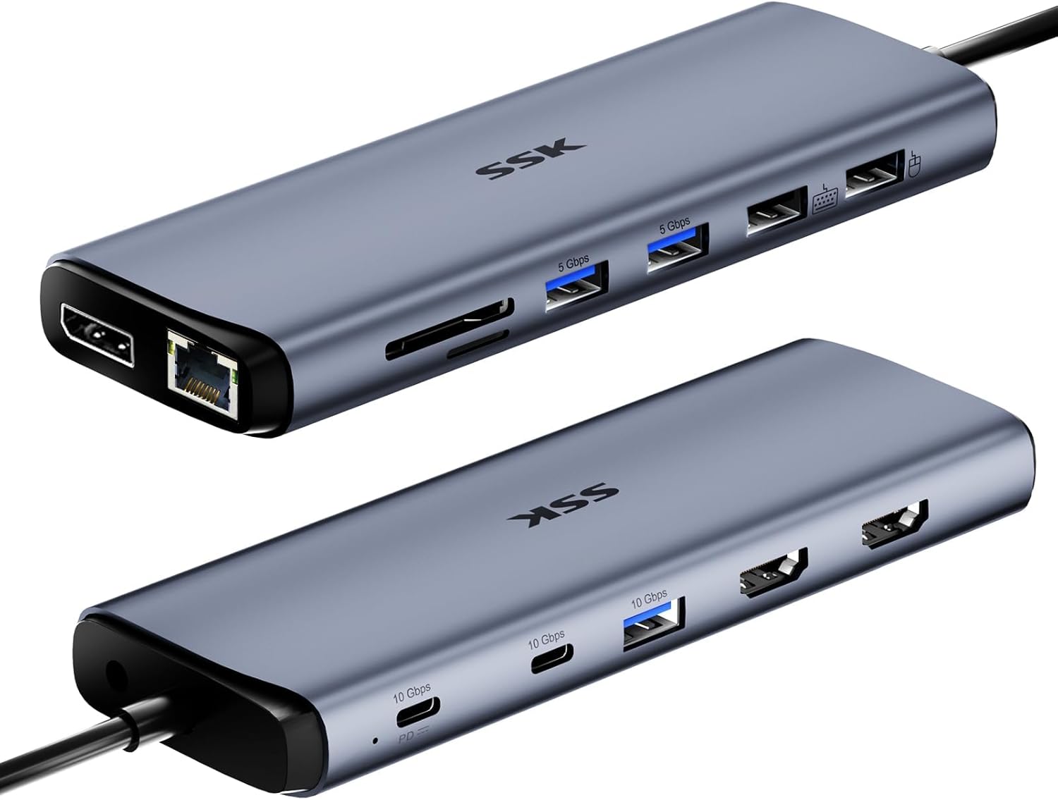 SSK 8K USB C Dock for Thunderbolt Laptops and MacBooks