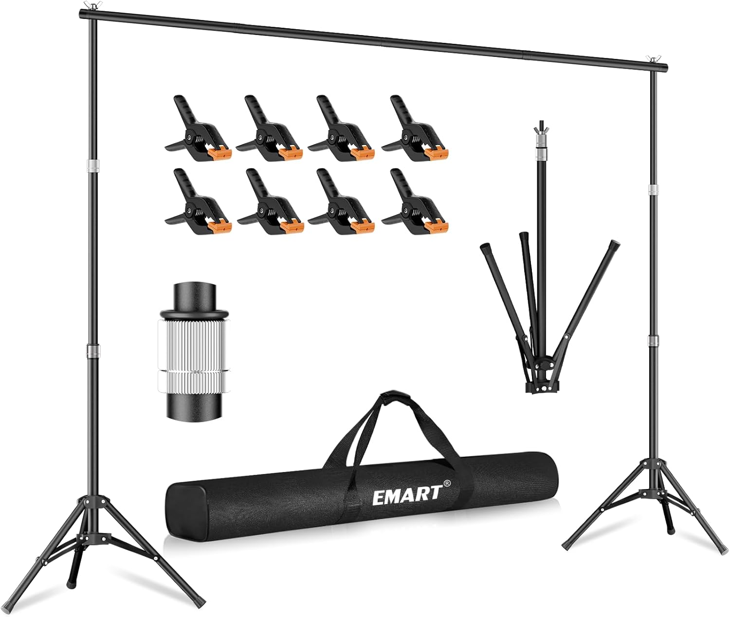 EMART Reverse-Folding Backdrop Stand for Photography Needs