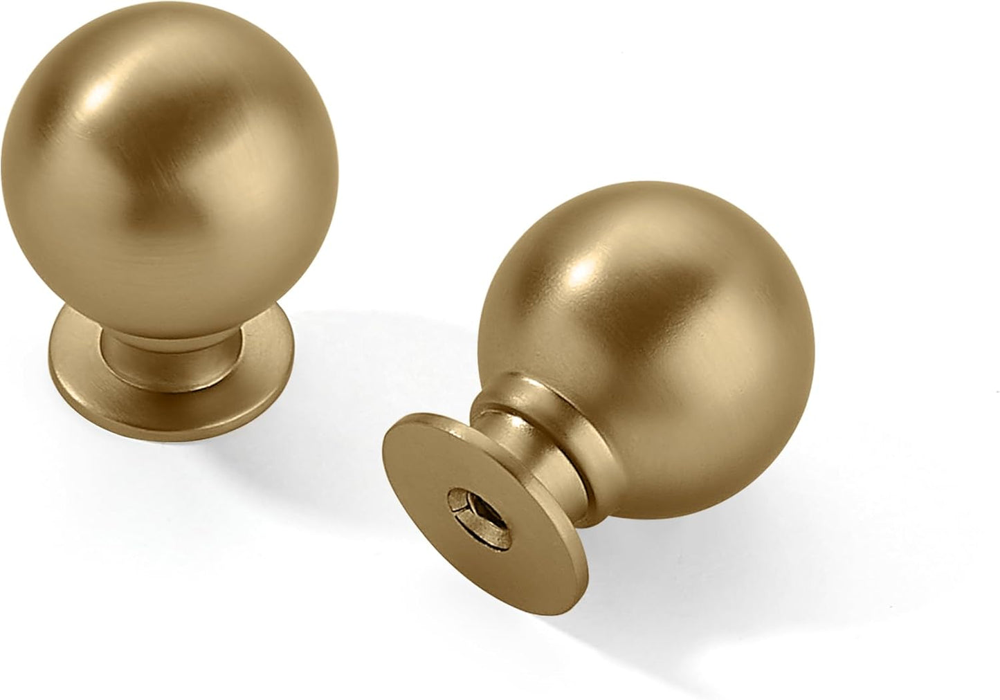 20 Pack 1 Inch Vintage Ball Champagne Bronze Cabinet Knobs