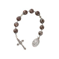 Jasper Chaplet of St. Padre Pio - Brown-Grey Jasper Devotional Beads