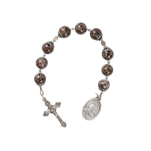 Jasper Chaplet of St. Padre Pio for Devotional Prayer