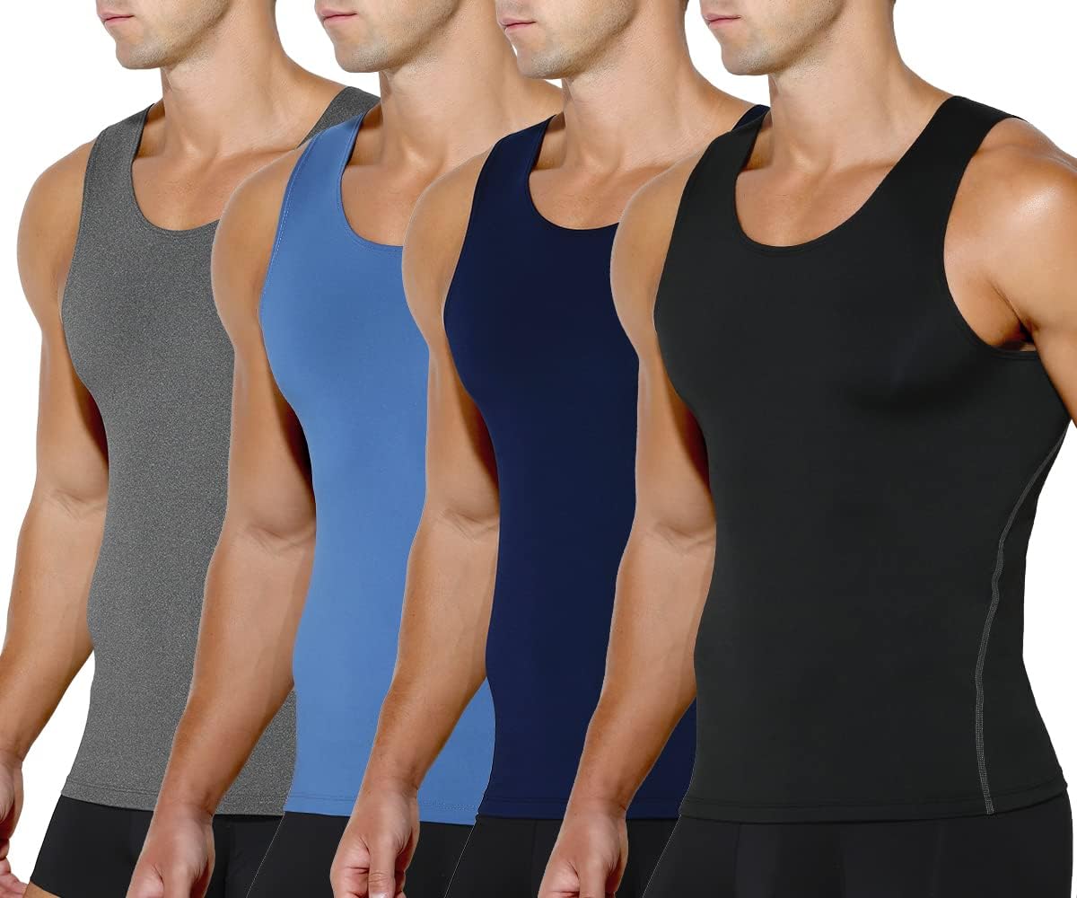 Arjen Kroos Men's Compression Muscle Undershirts for Slimming