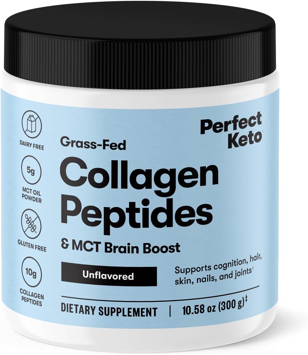 Perfect Keto Collagen Peptides Protein Powder with MCT Oil
