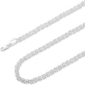 925 Sterling Silver Byzantine Chain for Men and Women 2.5mm - 16-30in