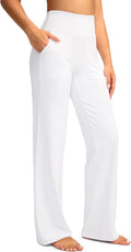 Women's Wide Leg Yoga Pants High Waist with Pockets - Comfortable 3
