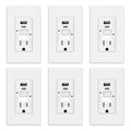 GFCI Outlet with USB Ports and Nightlight for Safe Charging
