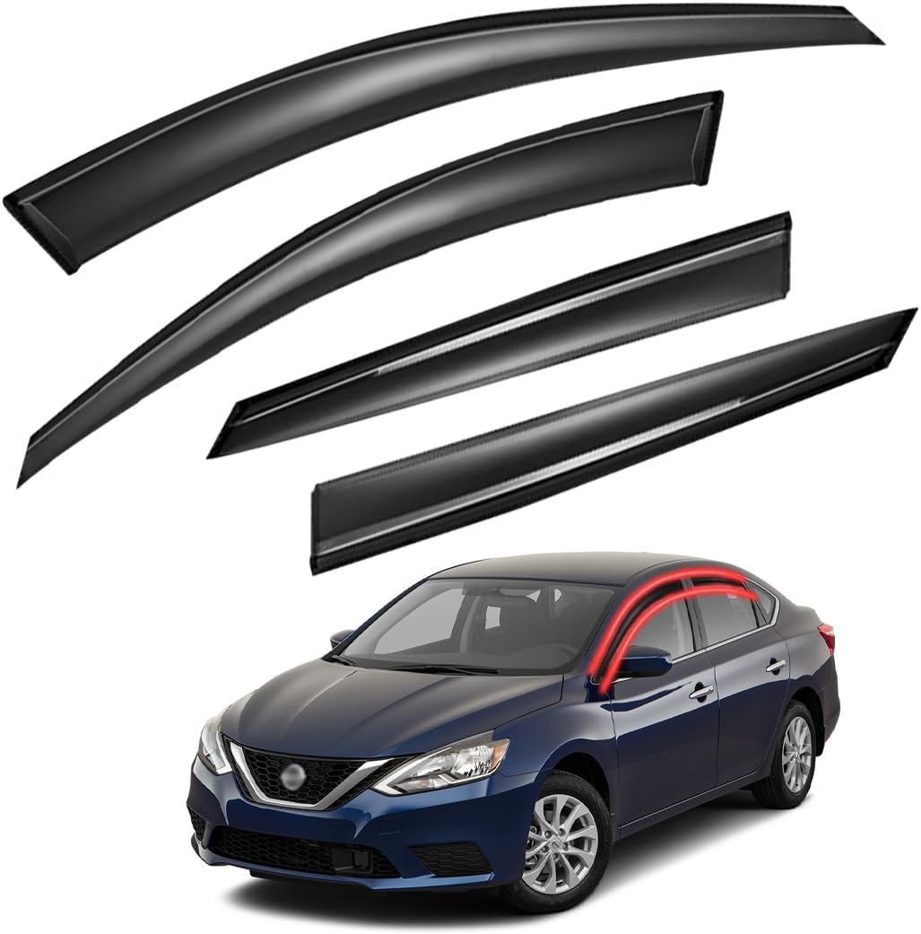 Window Visors Rain Guards for 2013-2019 Nissan Sentra Models