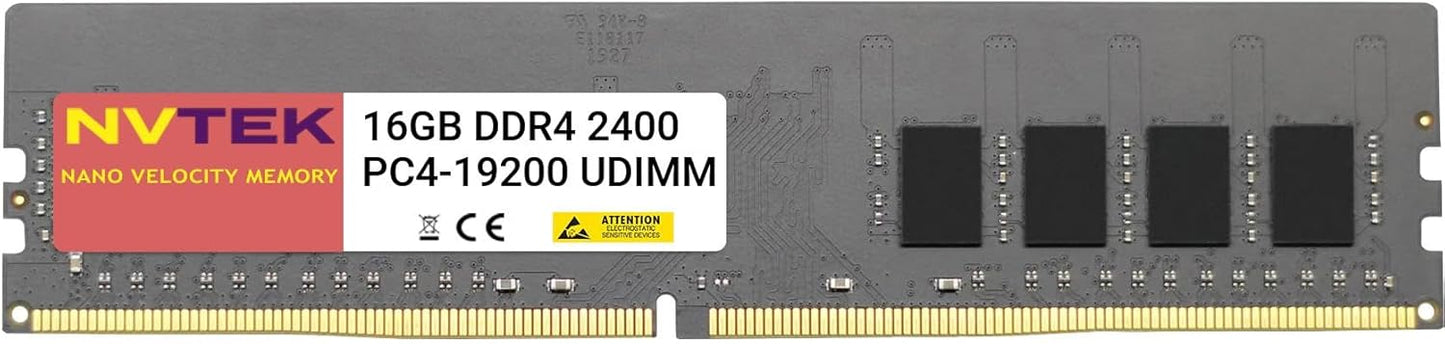 16GB DDR4 2400MHZ PC4-19200 UDIMM Memory for Desktops