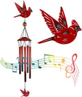 Cardinal Wind Chimes Outdoor Gift for Home and Garden Decor
