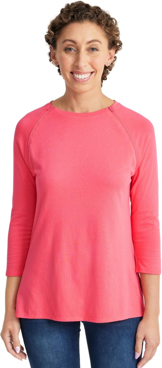 Womens Long-Sleeve Chest Port Access Shirt for Comfort & Style