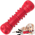 Dog Squeaky Toys for Aggressive Chewers - Durable Natural Rubber Toy