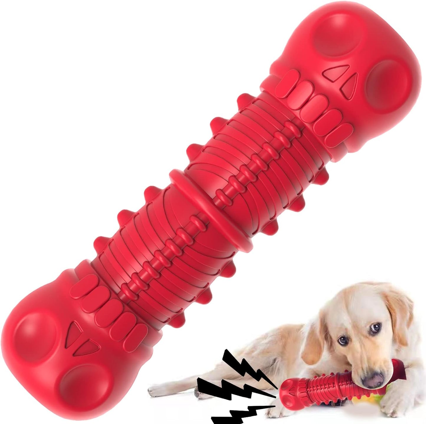 Durable Squeaky Dog Toy for Aggressive Large Breeds - ZIKATON