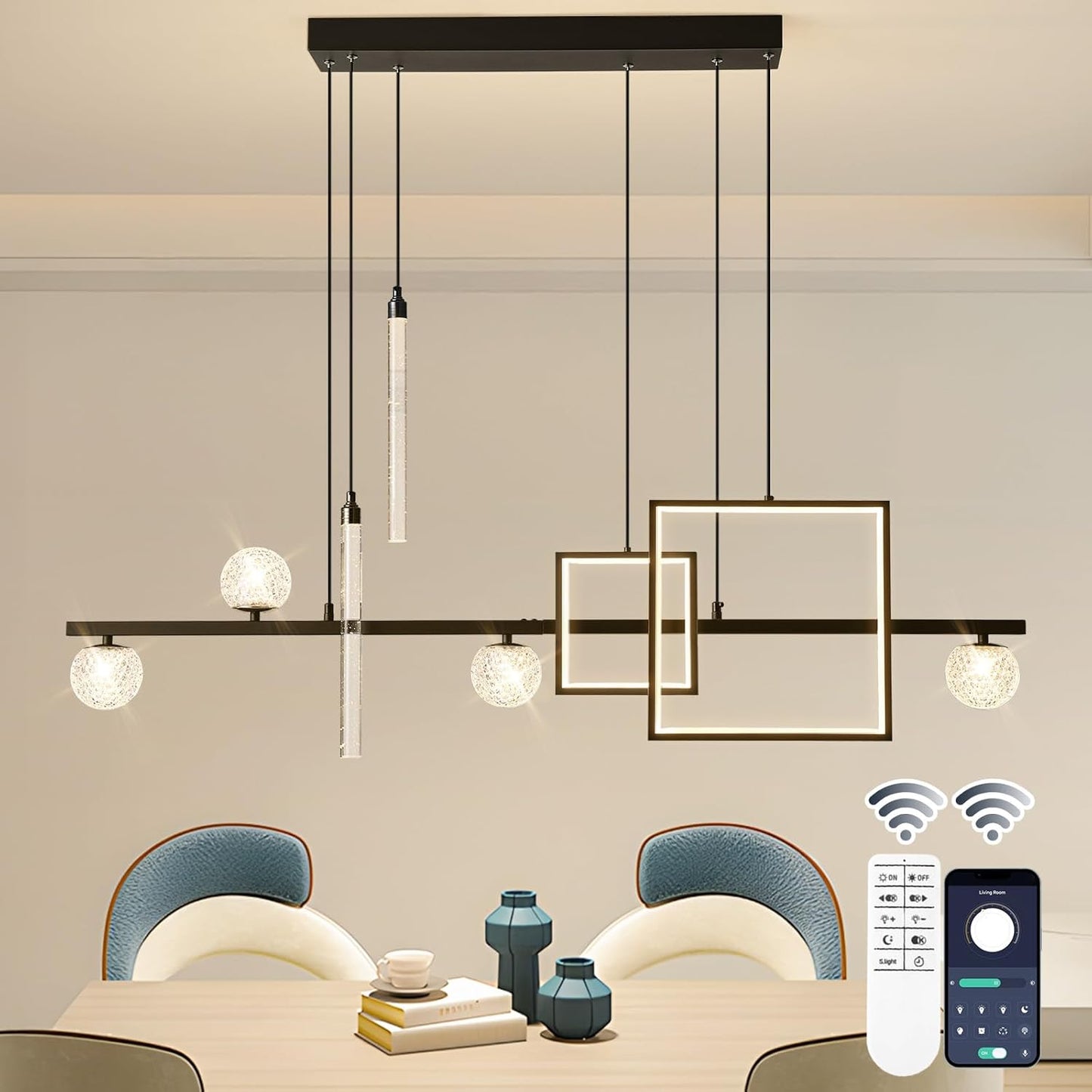 Modern LED Pendant Lights for Dining Room and Kitchen Island