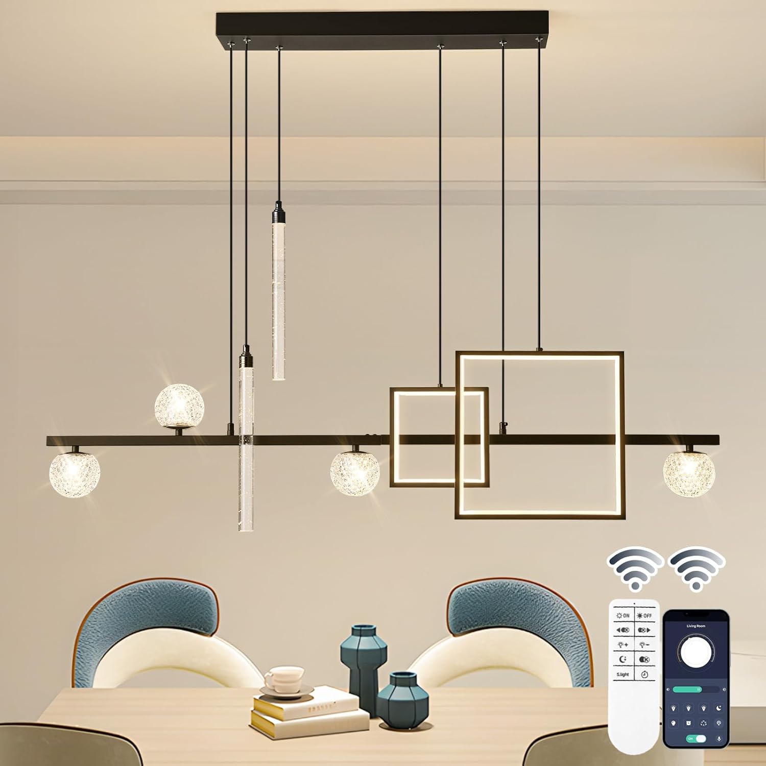 Modern LED Pendant Lights for Dining Room and Kitchen Island
