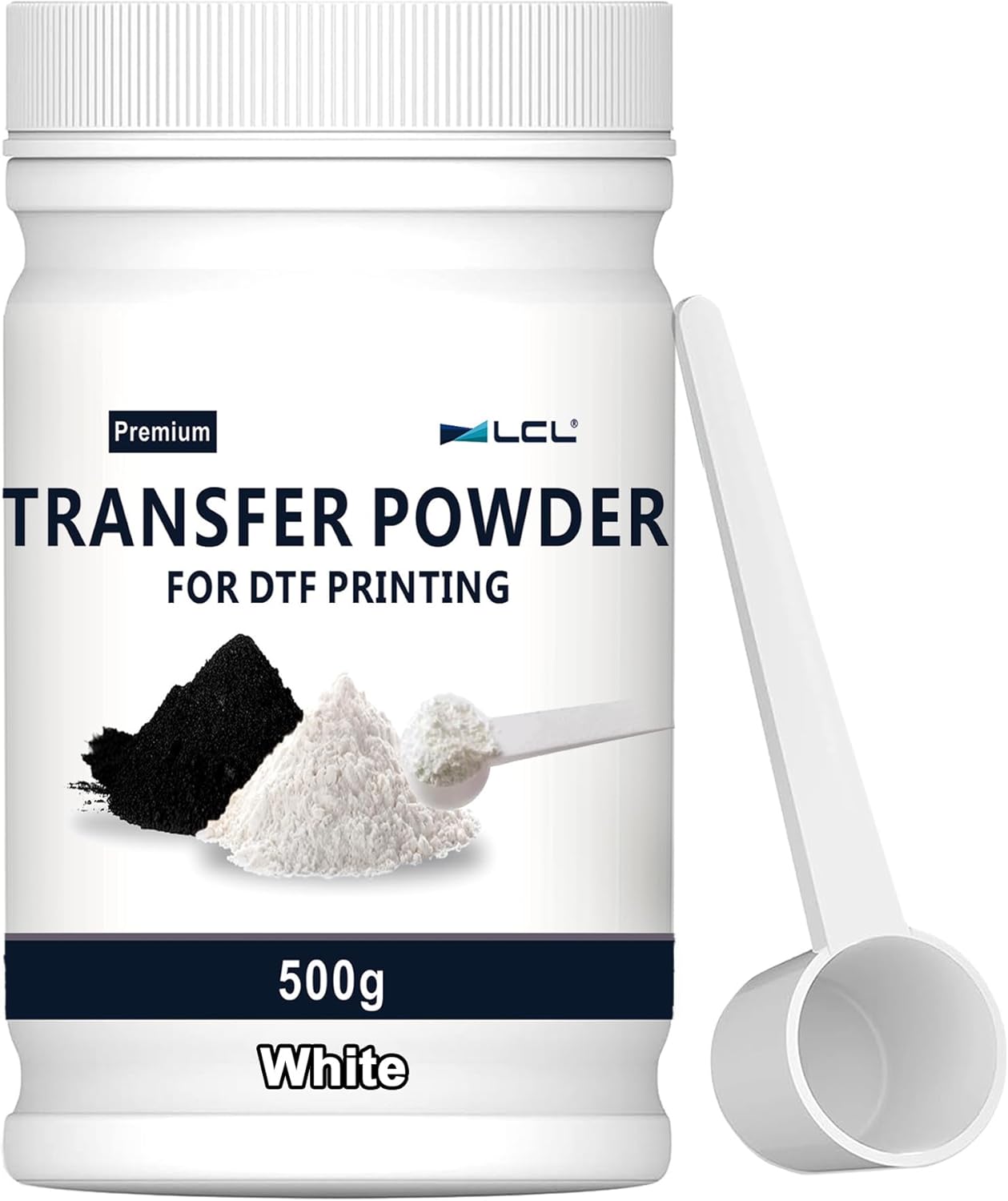 500g White DTF Powder Adhesive - Ideal for DTF Printers