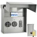 RV Electrical Panel with Breaker and 20/30/50A Outlet Box