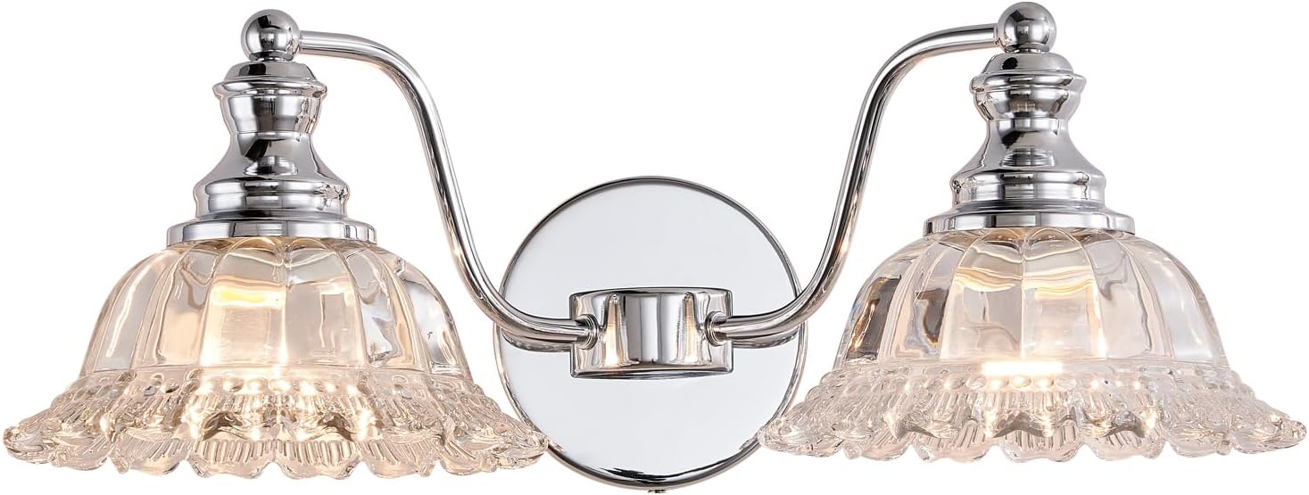 Chrome Vanity Light for Bathroom - Stylish and Modern Design