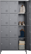 Metal Lockers for Employees 12 Door Locker - High Capacity Storage