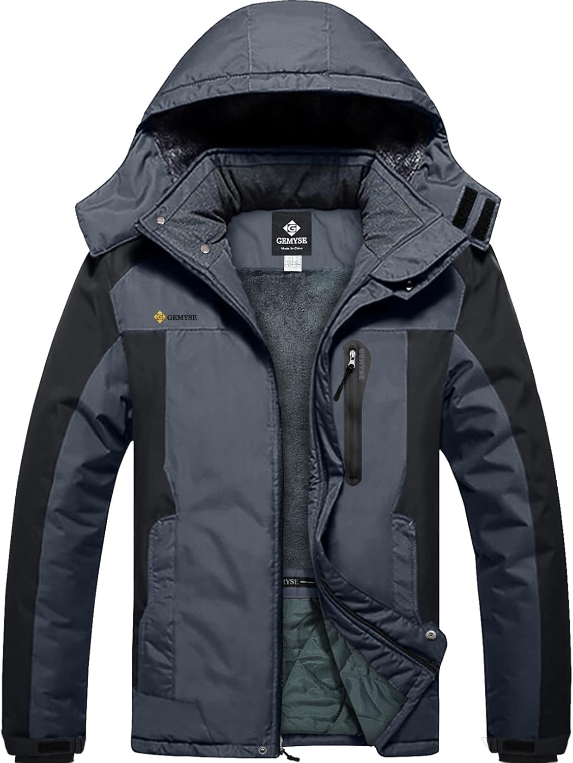 GEMYSE Men's Ski Snow Jacket: Warm, Waterproof & Windproof