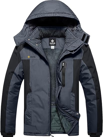 GEMYSE Men's Mountain Waterproof Ski Snow Jacket for Winter