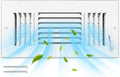 4x12 in Ceiling Vent Register 4 Pack - Adjustable 3 Way Airflow