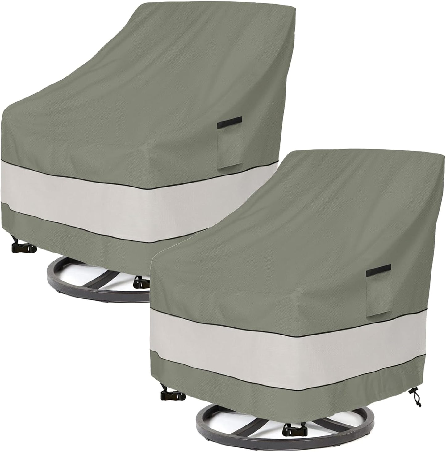 Outdoor Swivel Lounge Chair Cover 2 Pack for Ultimate Protection