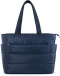 KALIDI Quilted Tote Bag - Large Puffer Carryall for Travel