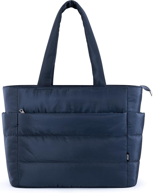 KALIDI Quilted Tote Bag for Travel, Work, and Gym Use