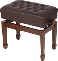 Adjustable Height Piano Bench with Storage - Comfortable, Sturdy Seat