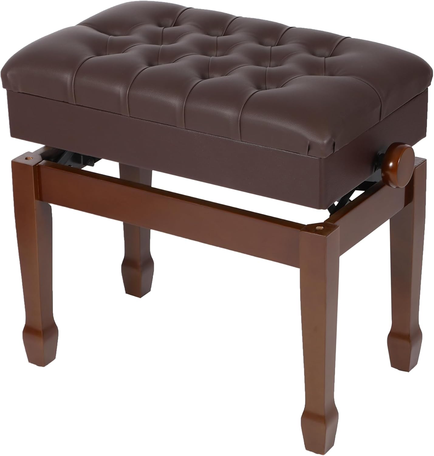 Adjustable Height Piano Bench with Storage for Comfort and Style