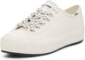 Keds Womens Triple Kick Leather Sneaker - Cushiony Platform Comfort