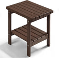 PASAMIC 2-Tier Adirondack Square Side Table - Weather Resistant