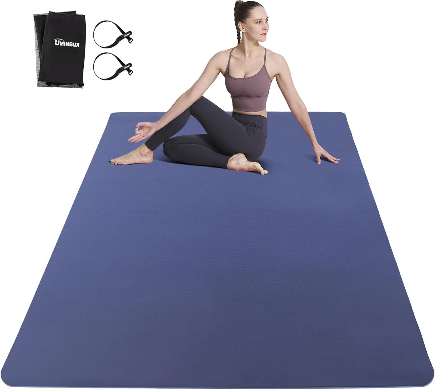 UMINEUX Extra Thick Eco-Friendly Yoga Mat - Non-Slip for Ultimate Home Workouts