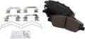 TRQ Front Brake Pads Ceramic Compatible with 2017-2019 Hyundai Santa