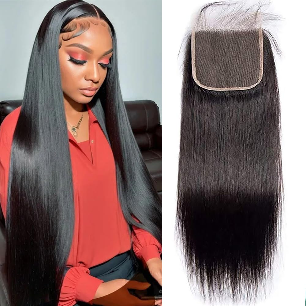 4X4 Straight HD Lace Closure Human Hair Extensions for All Styles