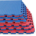 48 sq ft 1ft Extra Thick Reversible EVA Gym Floor Tiles - Blue/Red