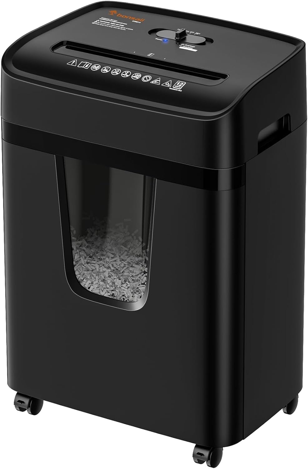 Bonsaii Paper Shredder for Home Office with 12-Sheet Capacity